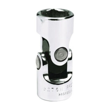 Standard Length Universal Socket, 3/8 in Male Drive, 5/8 in Female Drive, 1-7/8 in lg, 3/8 in Opening dp