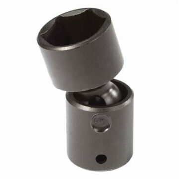 Standard Length Universal Impact Drive Socket, 7/16 in Socket, 1/2 in Drive, 2-19/32 in lg, Alloy Steel