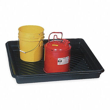 Utility Tray, 5 in ht, 40-1/4 in lg, 28-1/4 in wd, 18 gal, Polyethylene