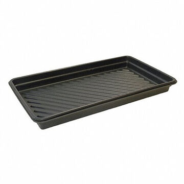 Utility Tray, 5 in ht, 40-1/4 in lg, 28-1/4 in wd, 18 gal, Polyethylene