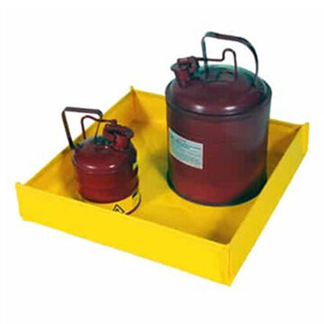 Utility Tray, 4-3/4 in ht, 42 in lg, 42 in wd, 18 gal, PVC