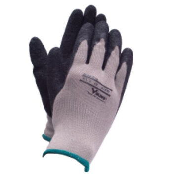 Work Gloves Heavy Duty, Rubber Palm, Black