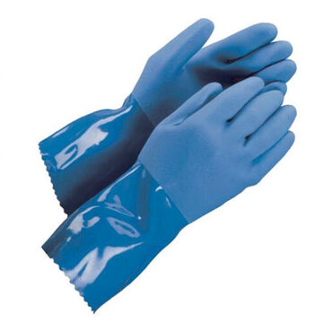 Heavy Duty Work Gloves, L, Blue, Seamless