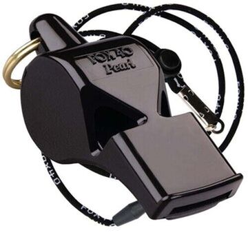 Official Whistle, 90 db, Plastic, Pearl Black
