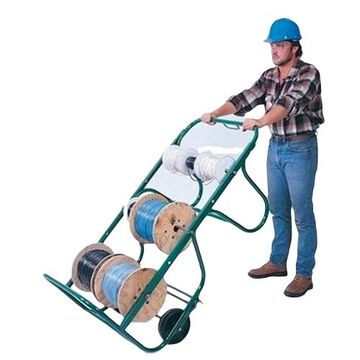Wire Cart, 54-1/2 in lg, 27 in Overall wd, 26-1/2 in ht, 550 lb, Green