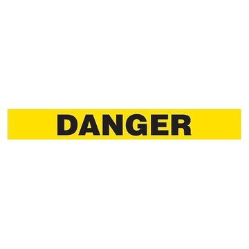 Barricade Warning Tape, Yellow, 3 in wd, 1000 ft lg