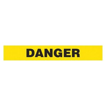 Barricade Warning Tape, Yellow/Black, 3 in wd, 1000 ft lg, 1.5 mil thk