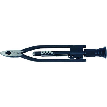 Automatic Safety Reversible Wire Twist Plier, 0.02 to 0.06, Flat Top Diamond Serrated, Alloy Steel Jaw, 9 in Handle lg