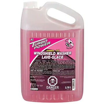 Liquide lave-glace Summer Bug Wash, bidon de 3.78 l, carafe, rose