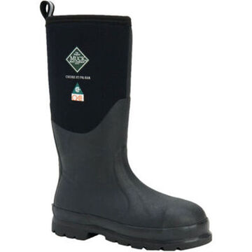 Chore Classic Insulated Work Boot, Men's, Size 10, 15.9 in ht, Neoprene Upper, Black
