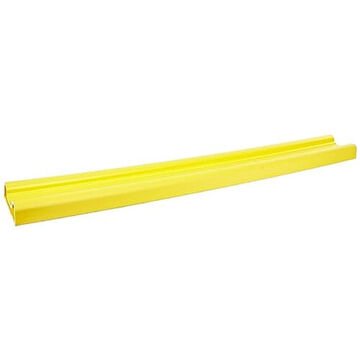 Wall Protector, 6 in lg, 2 in Overall wd, 48 in ht, Yellow, Polyethylene
