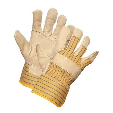 Patch Palm Work Gloves, Grain Leather Palm