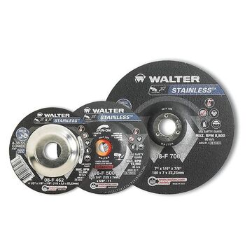 Depressed Center Grinding Wheel, 7 In X 0.25 In X 7/8 In, 8600 Rpm