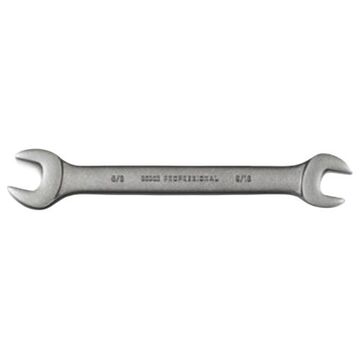 Wrench, 9/16 x 5/8 in, Open End, 7-47/64 in lg