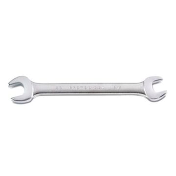 Wrench, 9/16 x 5/8 in, Open End, 7-5/8 in lg