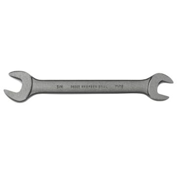 Wrench, 11/16 x 3/4 in, Open End, 8-63/64 in lg