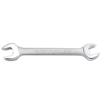 Wrench, 1-1/16 x 1-1/8 in, Open End, 12-5/8 in lg