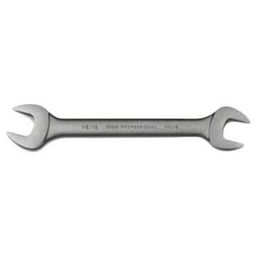 Wrench, 1-1/4 x 1-5/16 in, Open End, 14-5/8 in lg