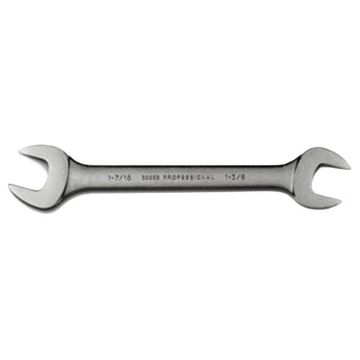 Wrench, 1-3/8 x 1-7/16 in, Open End, 15-7/8 in lg
