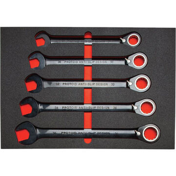 Combination Wrench Set, 22 Pieces, Alloy Steel, Chrome