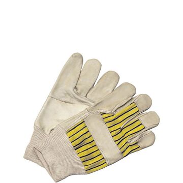 Leather Gloves, One Size, Fleece Liner