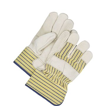 Leather Gloves, X-large, Blue, Yellow