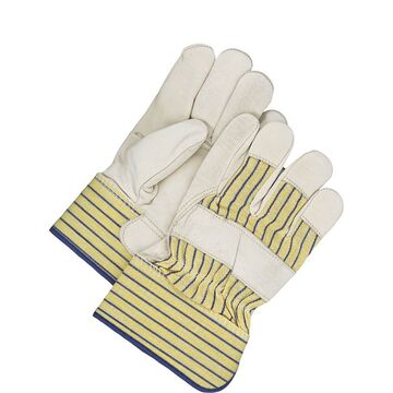 Gants en cuir, X-Large, Bleu, Jaune