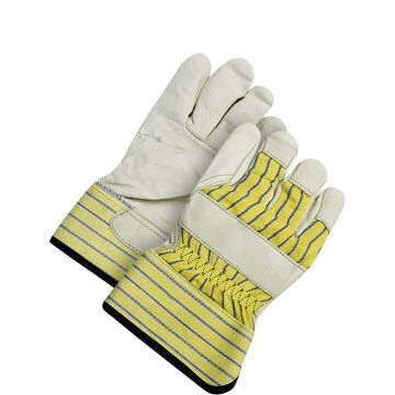 Leather Gloves, One Size, Yellow