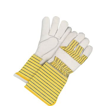 Gants en cuir, taille unique, bleu, jaune, froid