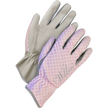 Girls Garden Glove Light Pink W/pu