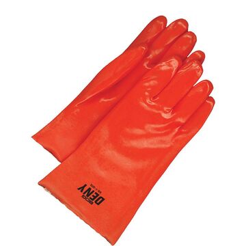 Coated Gloves, One Size, Red, Single Dipped Pvc Backing