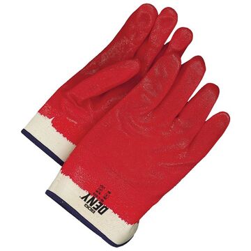 Gants enduits, rouge, PVC