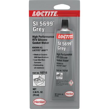 Gasket Sealant, Tube, 70 Ml Container, Gray, 1.45