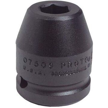 Standard Length Impact Socket, 3/4 In Socket, 3/4 In Drive, 1-15/16 In Lg, Alloy Steel