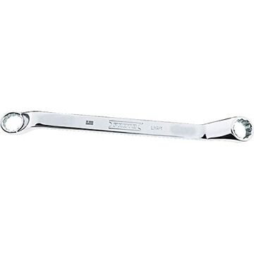 Offset Double Box Wrench, 15/16 X 1 In, 12 Points, 14 In Lg