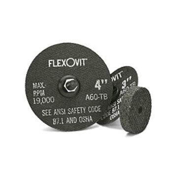 Cut-off Wheel Type 1, 3 In Dia, 0.035 In Thk, 3/8 In Arbor/shank, Aluminum Oxide Abrasive