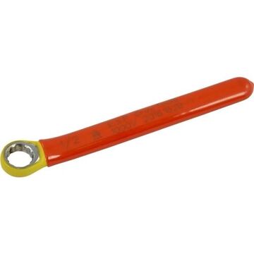 Insulated Box End Wrench, 1/2 In Opening, 12-point, 6 In Lg