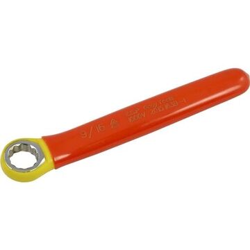 Insulated Box End Wrench, 9/16 In Opening, 12-point, 6-1/4 In Lg