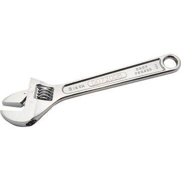 Wrench Adjustable, 1 In Opening, 8 In Lg