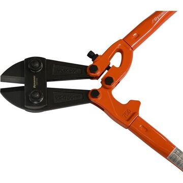 Bolt Cutter, 1/2-3/8 in Cut Capacity, 6 in Blade, Steel Tubular with Rubber Grip, Chrome-Vanadium Steel