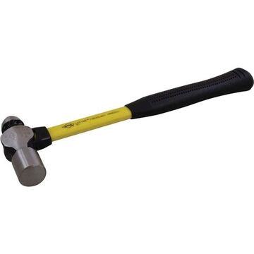 Ball Pein Hammer, 14 in lg, 16 oz, Forged Steel