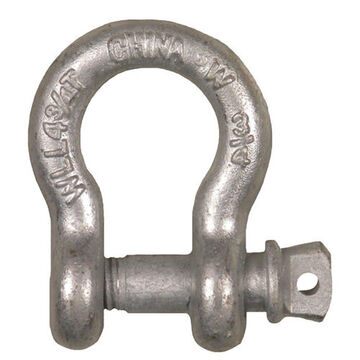 Screw Pin Anchor Shackle, Screw, 1-1/4 in dia Pin, 12 ton, Alloy Steel