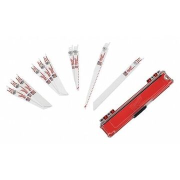 Blade Set Standard Metal Wood, 6 To 9 In Lg, 0.035 To 0.050 In Wd, 14, 24, 5, 18, 5 Tpi, Bi-metal, Universal