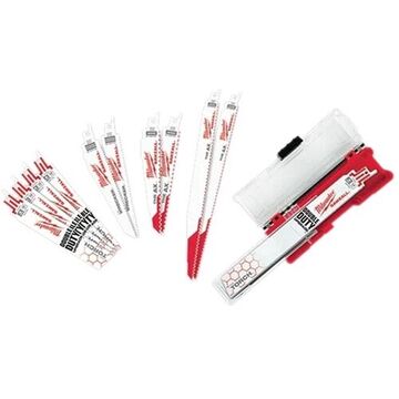 Blade Set Demolition, 6 To 9 In Lg, 1 In Wd, 5, 8, 14 Tpi, Bi-metal