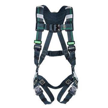 Full-Body Arc Flash Harness, Super XL, 310 lb, Black, Kevlar