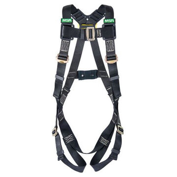 Full-Body Arc Flash Harness, Standard, 310 lb, Black, Nylon