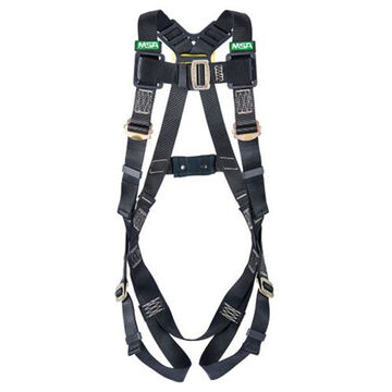 Full-Body Arc Flash Harness, Extra Large, 310 lb, Black, Nylon