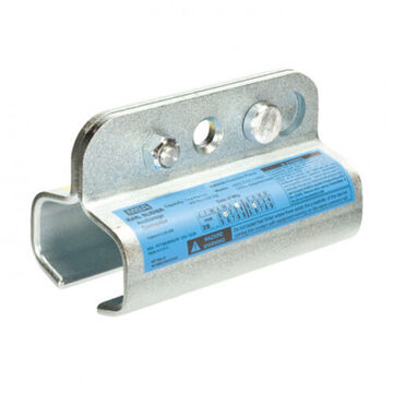 Connector Rail-slider Anchorage, 175 Lb, 0.21 In Lg, 0.14 In Wd, Steel, Gray