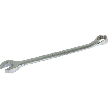 SAE Combination Wrench, 7/16 in Opening, Combination, 12-Point, 6.5 in lg, 15 deg