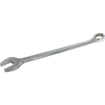 SAE Combination Wrench, 1-1/8 in Opening, 12-Point, 15.37 in lg, 15 deg